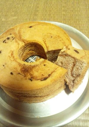 【覚書】卵白がっつりマーブルシフォン-レシピのメイン写真