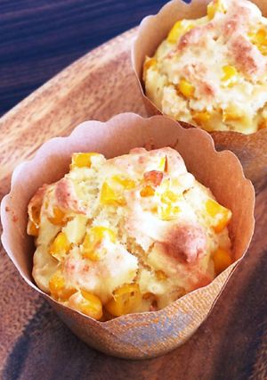 朝食に☆チーズコーン入り豆腐マフィン☆-レシピのメイン写真