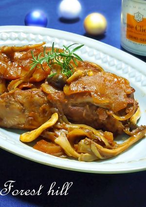 豚肉のワイン煮~りんご&きのこと共に~-レシピのメイン写真