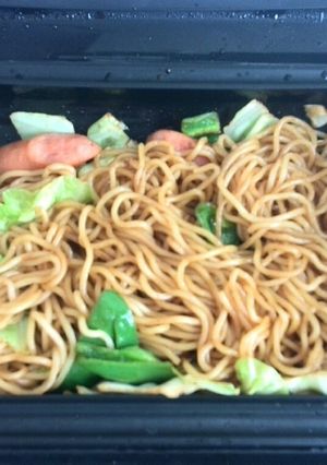 簡単電子レンジ焼きそば-レシピのメイン写真