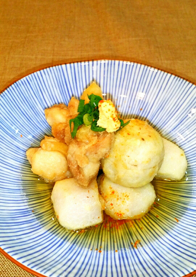 美味しい♪里芋・鶏肉⭐揚げ出し⭐和食-レシピのメイン写真