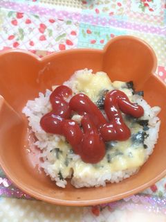 海苔チーズケチャップご飯-レシピのメイン写真