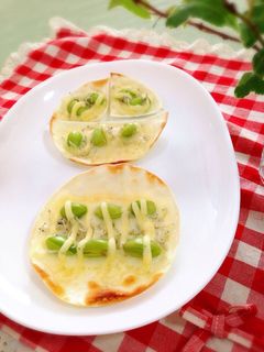 簡単余った餃子の皮で枝豆じゃこチーズ焼き-レシピのメイン写真