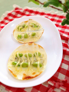簡単余った餃子の皮で枝豆じゃこチーズ焼き-レシピのメイン写真