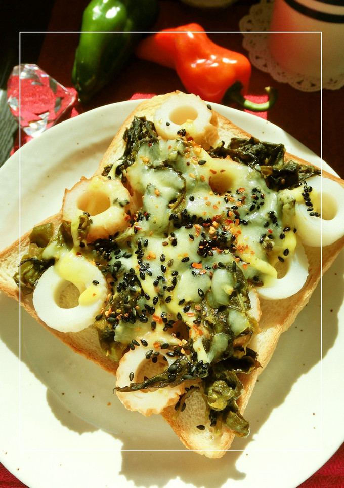 なんば味噌とちくわのトースト-レシピのメイン写真