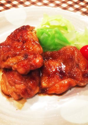 お酢で食欲増す♡黒酢照り焼きチキン-レシピのメイン写真