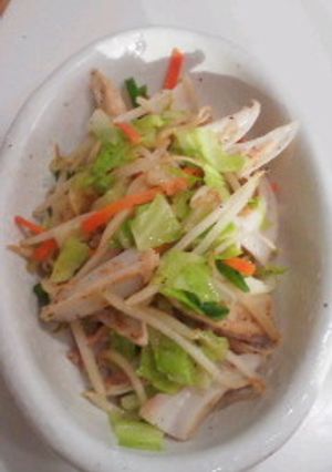やげん軟骨の野菜炒め-レシピのメイン写真
