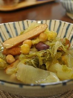 白菜とお豆のあっさり煮-レシピのメイン写真