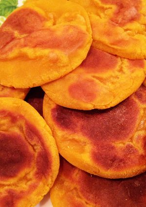 栗カボチャの焼餅-レシピのメイン写真
