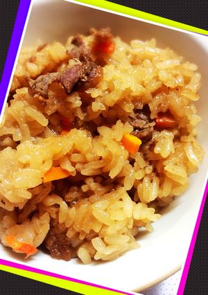 牛肉入り、炊き込みご飯-レシピのメイン写真