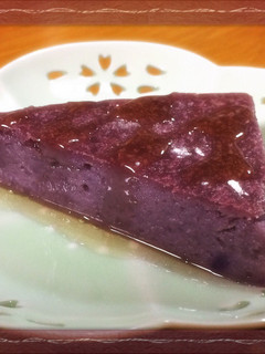 紫芋あざやか☆ケーキのような焼きプリン-レシピのメイン写真