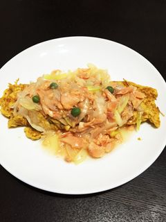 塩シャケであんかけ卵焼き-レシピのメイン写真