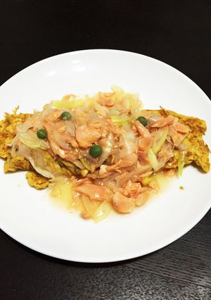 塩シャケであんかけ卵焼き-レシピのメイン写真