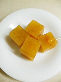 粉寒天で作る柿ゼリー♪-レシピのメイン写真