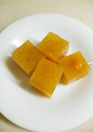 粉寒天で作る柿ゼリー♪-レシピのメイン写真
