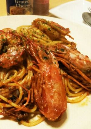 赤海老で濃厚トマトソースパスタ-レシピのメイン写真