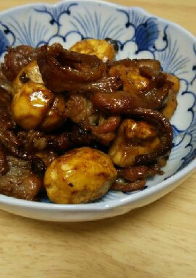 栗と豚肉のはちみつ炒め-レシピのメイン写真