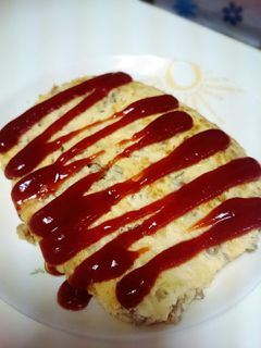 玉ねぎと挽き肉のオムレツ-レシピのメイン写真