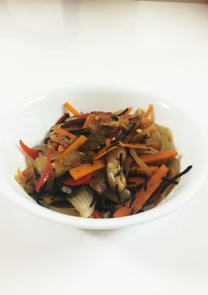 野菜とひじきのポン酢煮-レシピのメイン写真