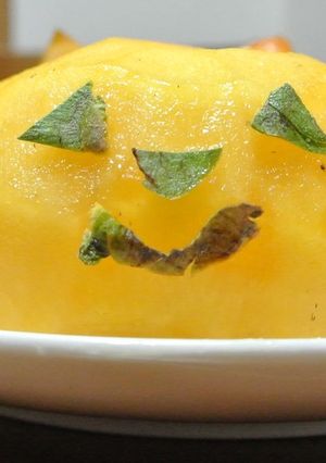 簡単♪材料１つ♪旬の柿でハロウィン☆-レシピのメイン写真
