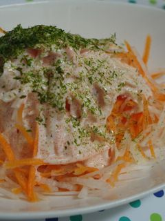 居酒屋ご飯☆大根と人参の明太マヨサラダ♪-レシピのメイン写真