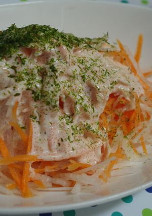 居酒屋ご飯☆大根と人参の明太マヨサラダ♪-レシピのメイン写真
