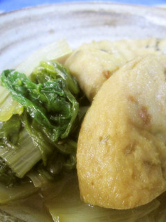 しろ菜とがんもどきの煮もの-レシピのメイン写真