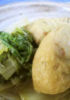 しろ菜とがんもどきの煮もの-レシピのメイン写真