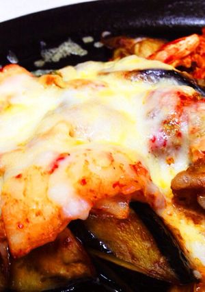 簡単うまうま♪茄子キムチーズ-レシピのメイン写真
