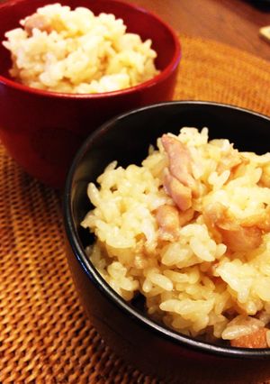 鶏もも肉で博多のコクうま☆かしわご飯-レシピのメイン写真