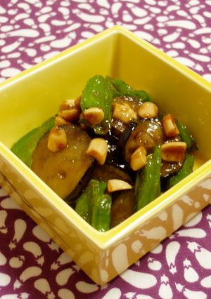 茄子とししとうのピーナッツ味噌炒め-レシピのメイン写真