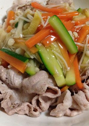 豚しゃぶ野菜あんかけ-レシピのメイン写真