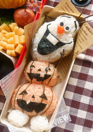 ハロウィン キャラ弁＊オランタンなオラフ-レシピのメイン写真