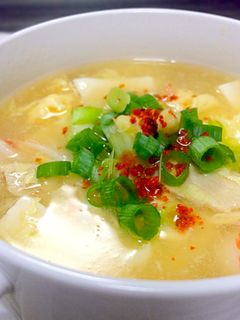 豆腐とささみとカニカマのかき玉汁♡-レシピのメイン写真