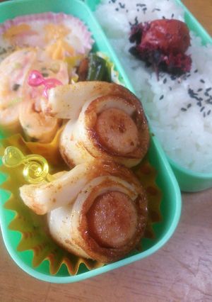 お弁当の隙間埋め♡ウインナーのちくわ巻き-レシピのメイン写真