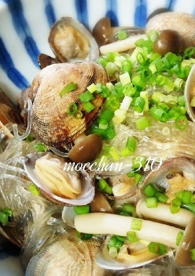 あさりの酒蒸しで春雨＊あさりの旨味♪-レシピのメイン写真