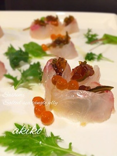 鯛の塩昆布ジュレ-レシピのメイン写真