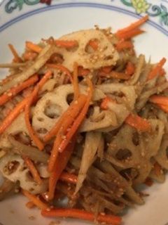 れんこん・にんじん・ごぼうのきんぴら-レシピのメイン写真