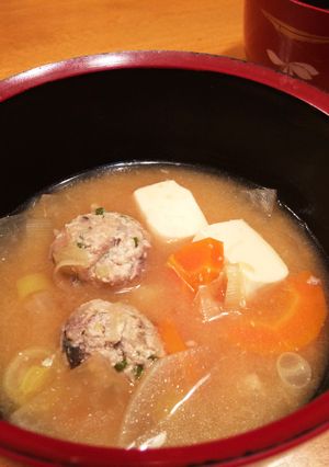 旬の魚♪さんま・あじ・いわしのつみれ汁♪-レシピのメイン写真
