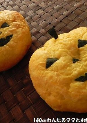 ポリ袋で簡単★ハロウィンかぼちゃパン-レシピのメイン写真