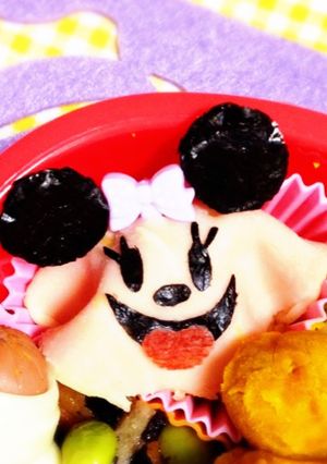 キャラ弁 ☆おばけミニー ☆ハロウィン☆-レシピのメイン写真