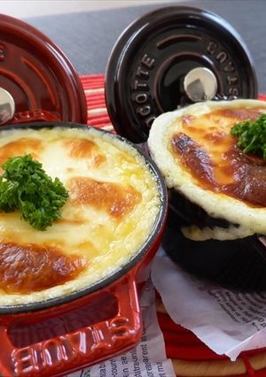 ストウブで残ったドライカレーグラタン-レシピのメイン写真
