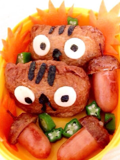 秋のどんぐり弁当♥︎リスいなり寿司-レシピのメイン写真