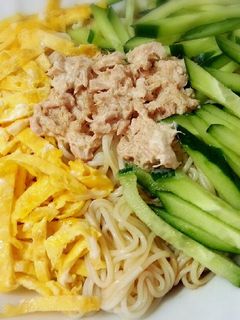 ランチに♡ぱぱっと三色中華そうめん-レシピのメイン写真