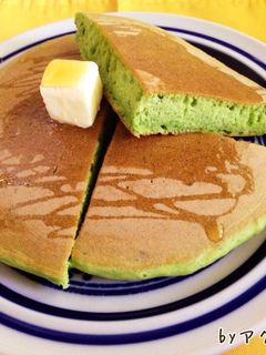 小松菜のホットケーキ-レシピのメイン写真