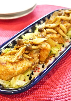 鮭としめじのバルサミコソース★-レシピのメイン写真