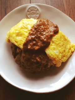 【写真付】5分!簡単!濃厚オムカレー♡-レシピのメイン写真
