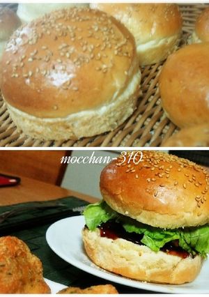 ハンバーガーにふわふわバンズ＊型の作り方-レシピのメイン写真