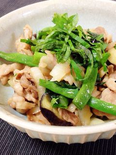 大葉香る豚コマ茄子の甘口醤油炒め-レシピのメイン写真
