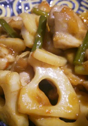 辛ウマ！レンコンと鶏肉のピリ辛炒め-レシピのメイン写真